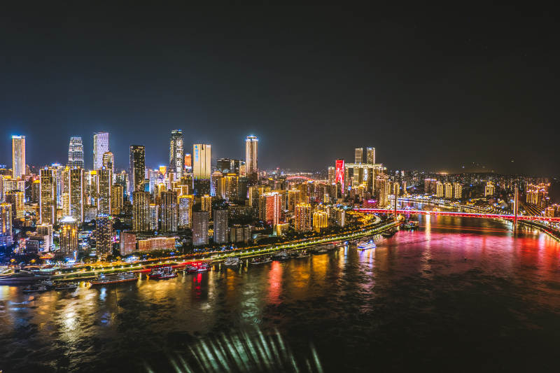 重庆渝中半岛夜景图片