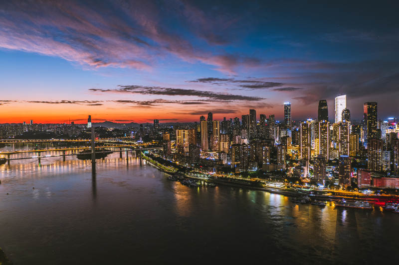 重庆渝中半岛夜景图片