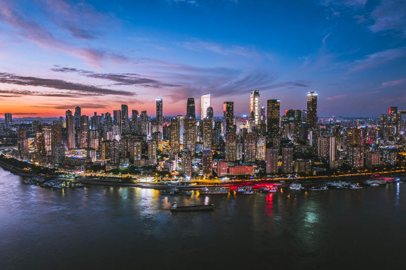 重庆渝中半岛夜景图片