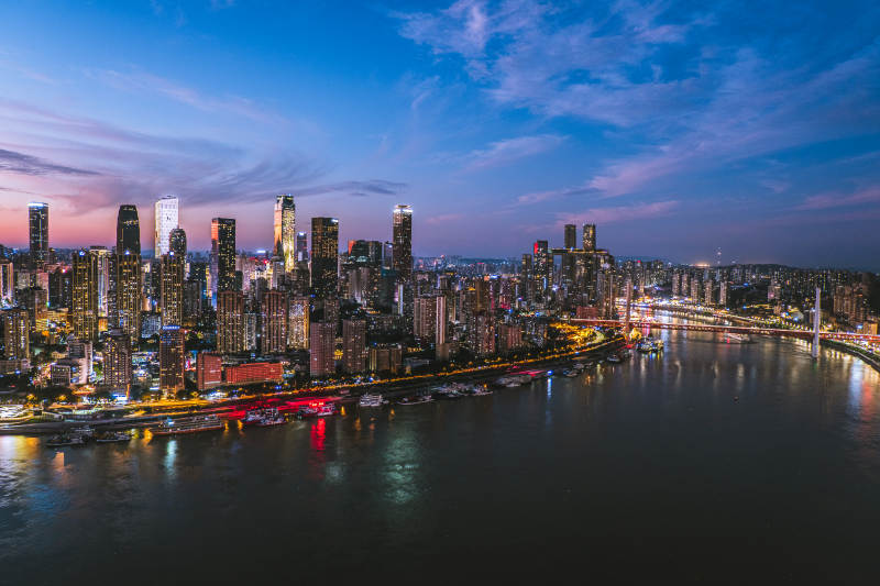 重庆渝中半岛夜景图片