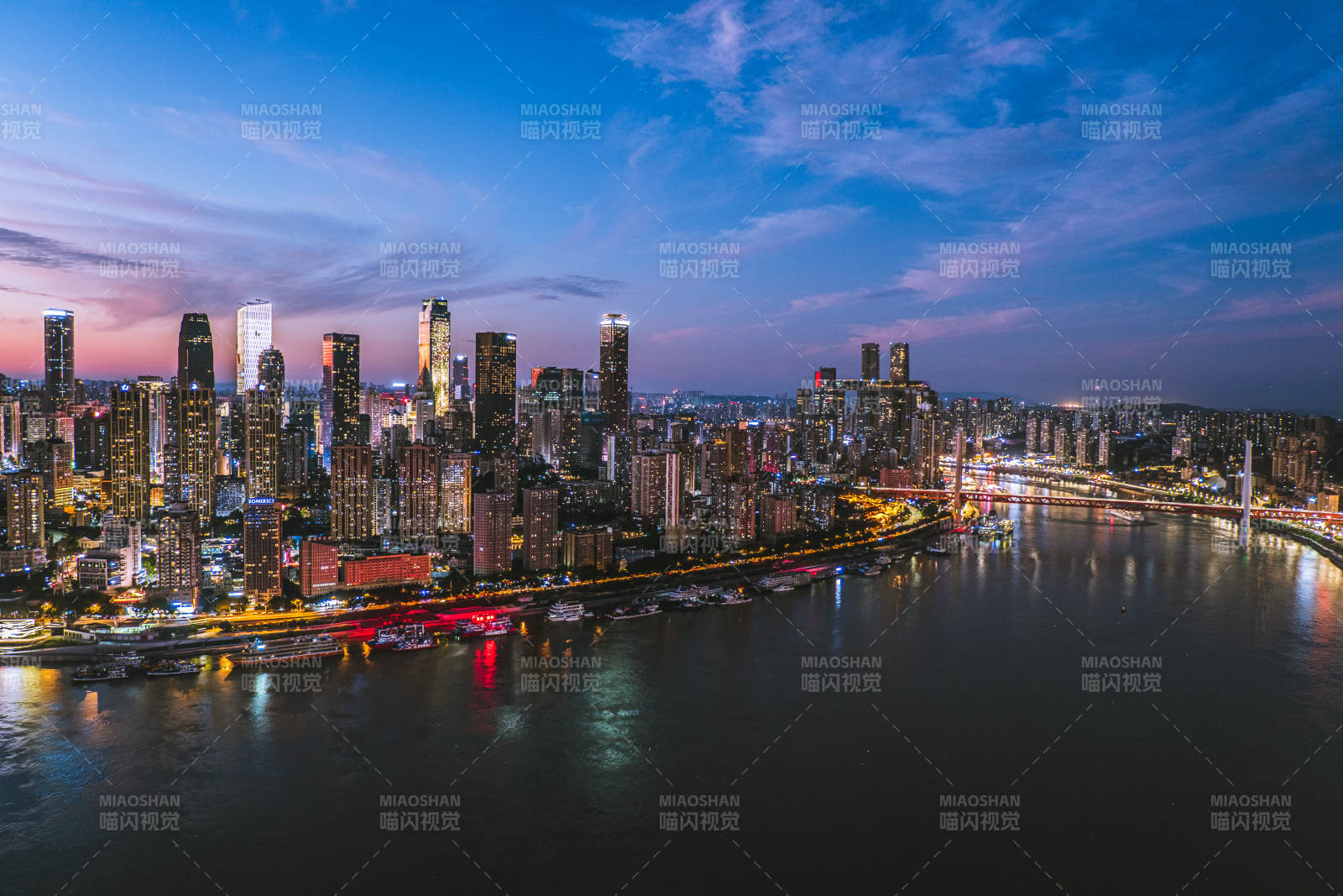 重庆渝中半岛夜景图片