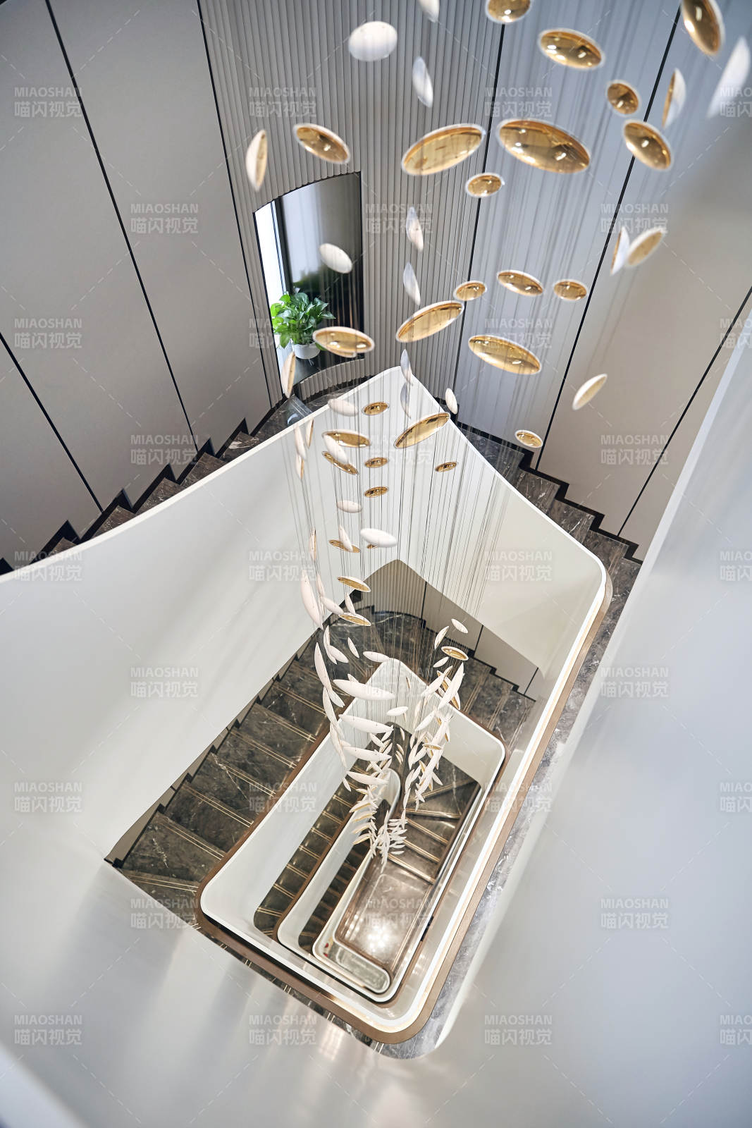 悬浮阶梯艺术图片