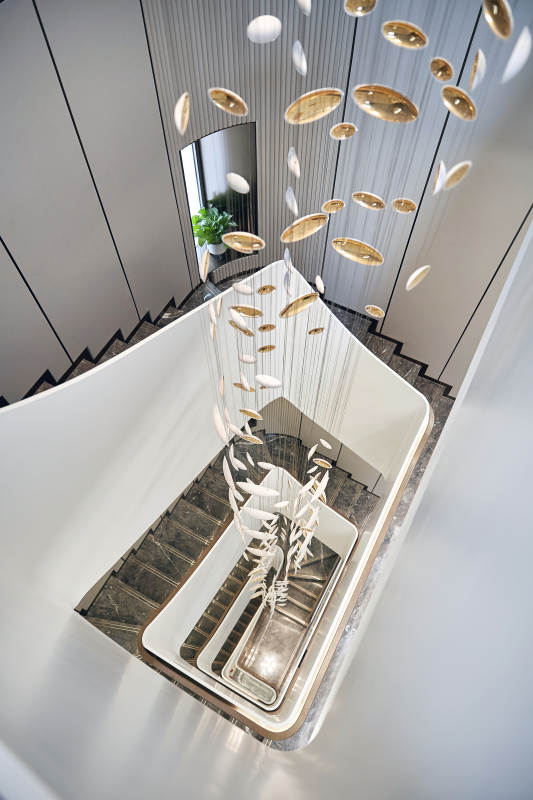 悬浮阶梯艺术图片