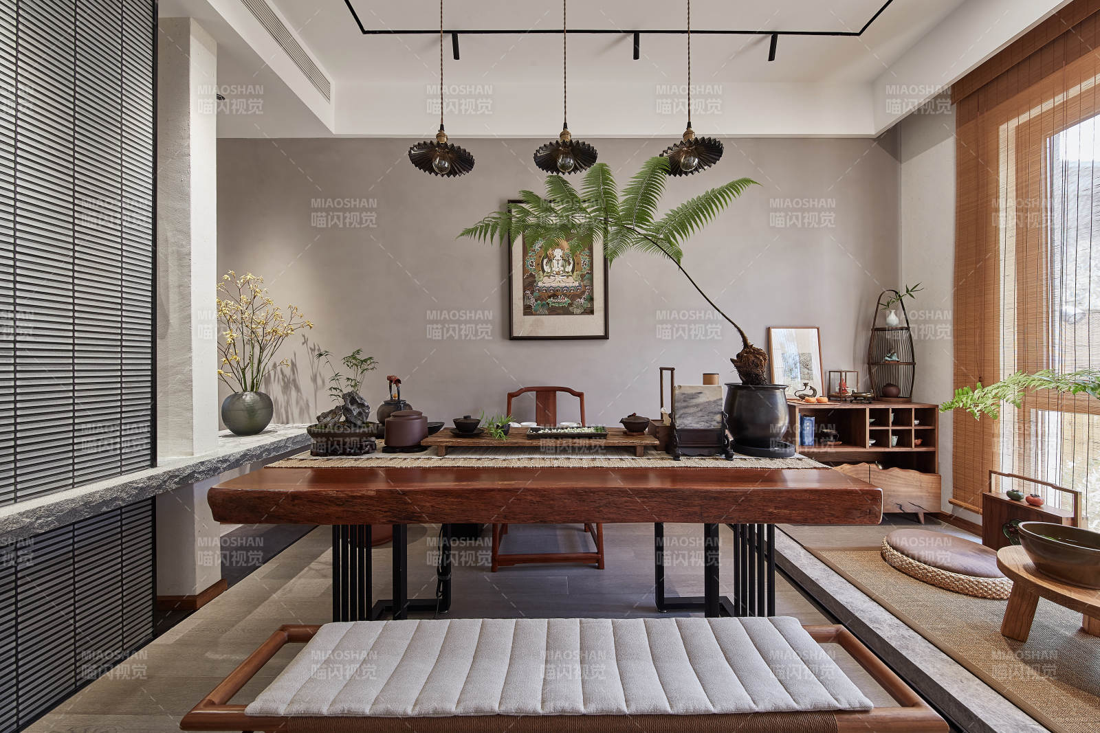 禅意茶室静谧雅致图片