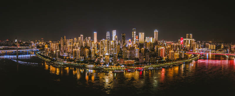 重庆市渝中半岛全景图片