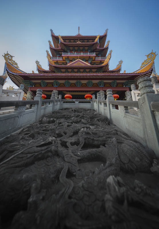 福州西禅古寺龙雕图片