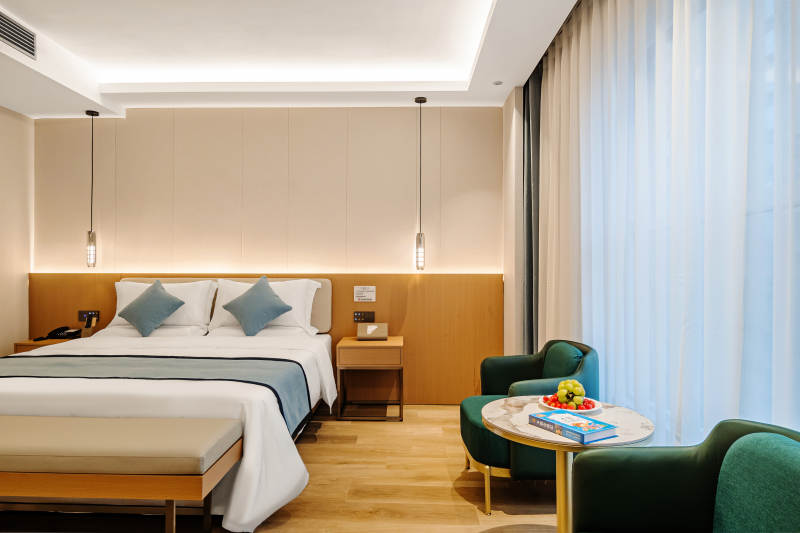 现代简约酒店客房图片