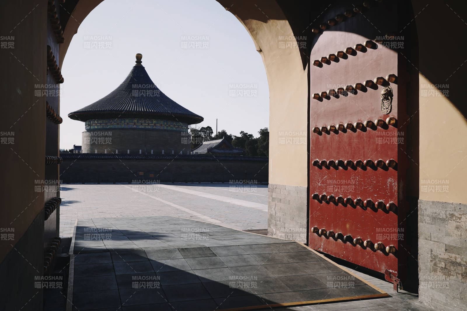 天坛祈年殿门景图片