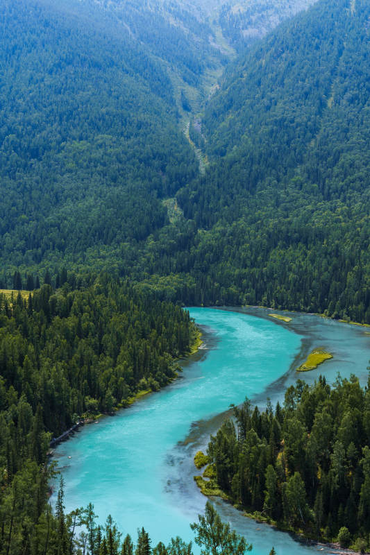 喀纳斯月亮湾图片