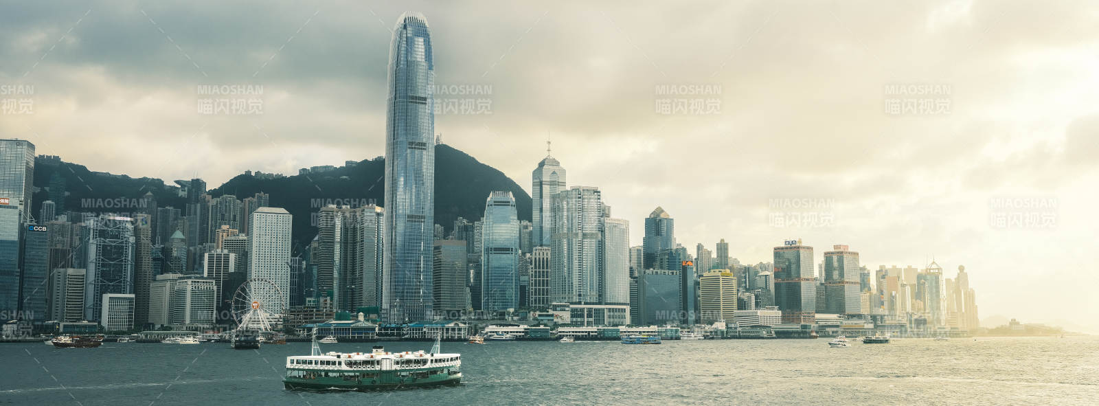 香港天际线美景图片