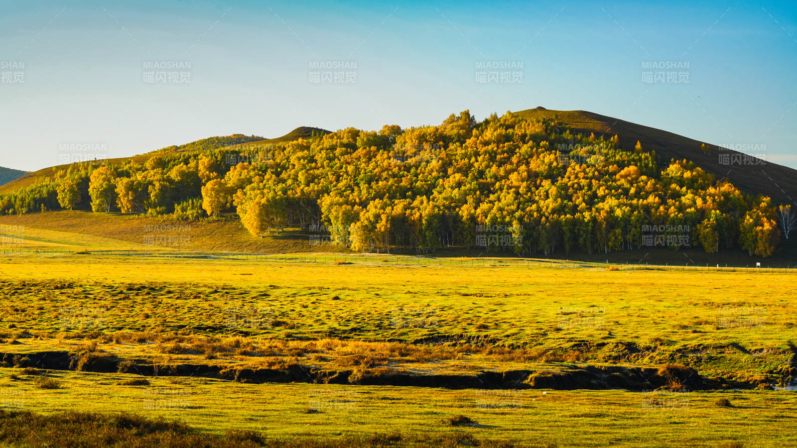 内蒙美林谷秋日草原风光图片