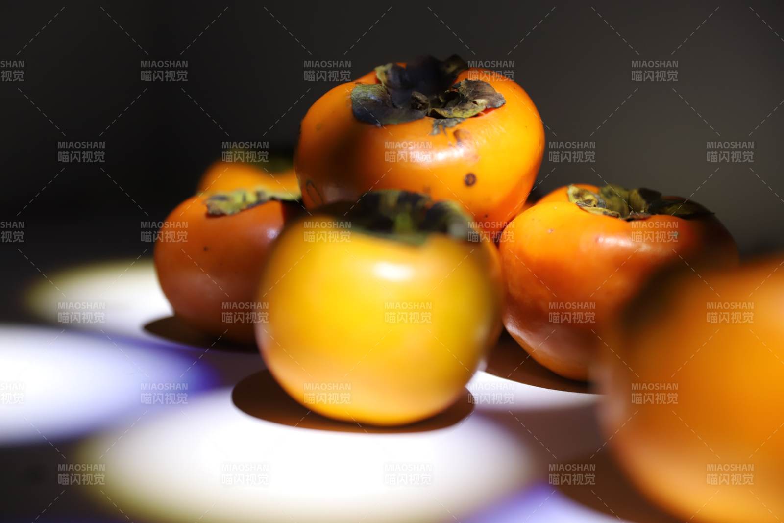 柿子静物特写图片