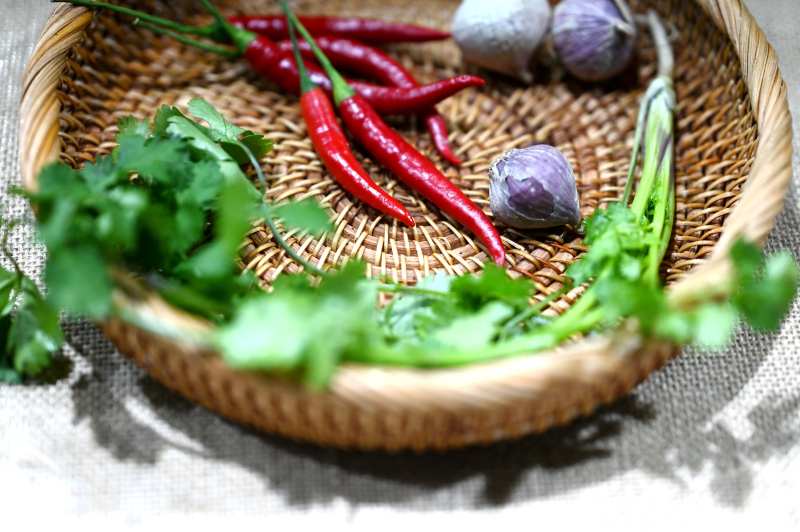 新鲜香料食材图片