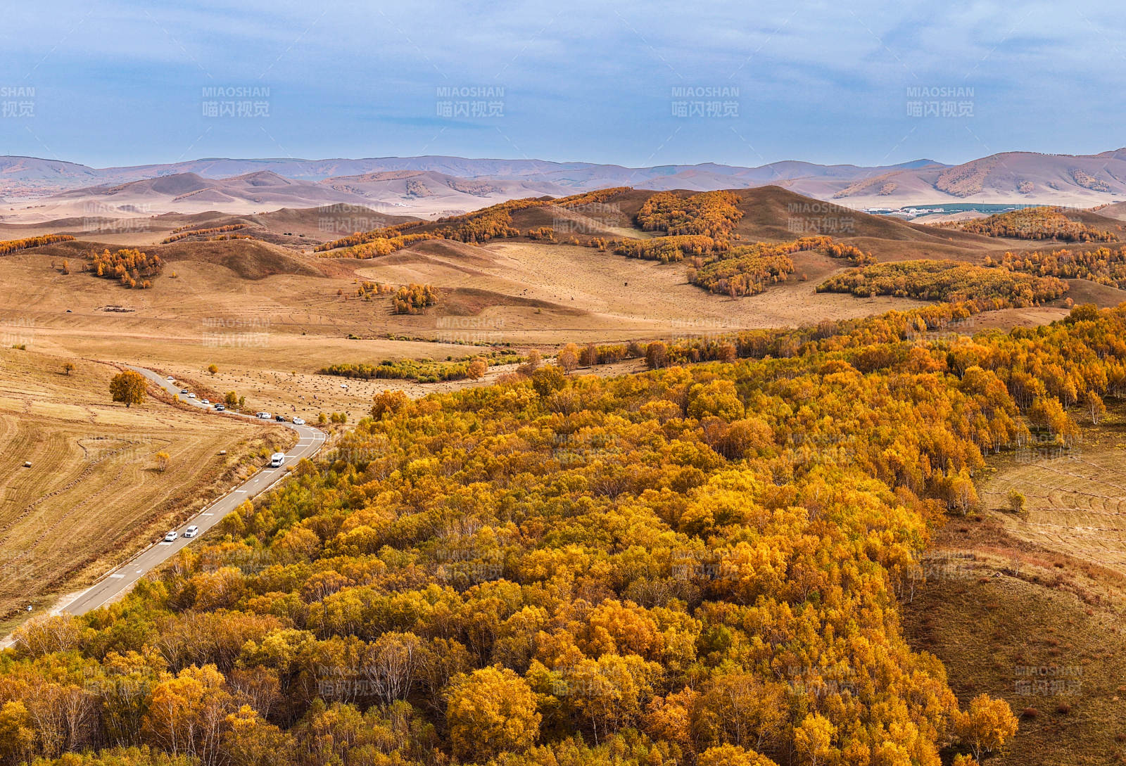 乌兰布统秋日山野风光图片