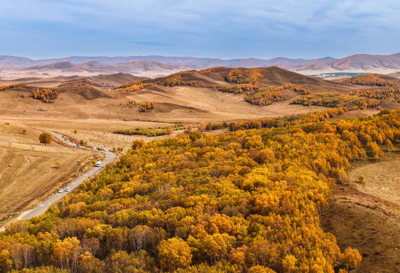 乌兰布统秋日山野风光图片