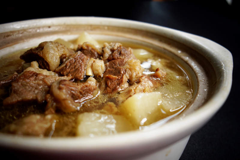 牛腩炖白萝卜图片