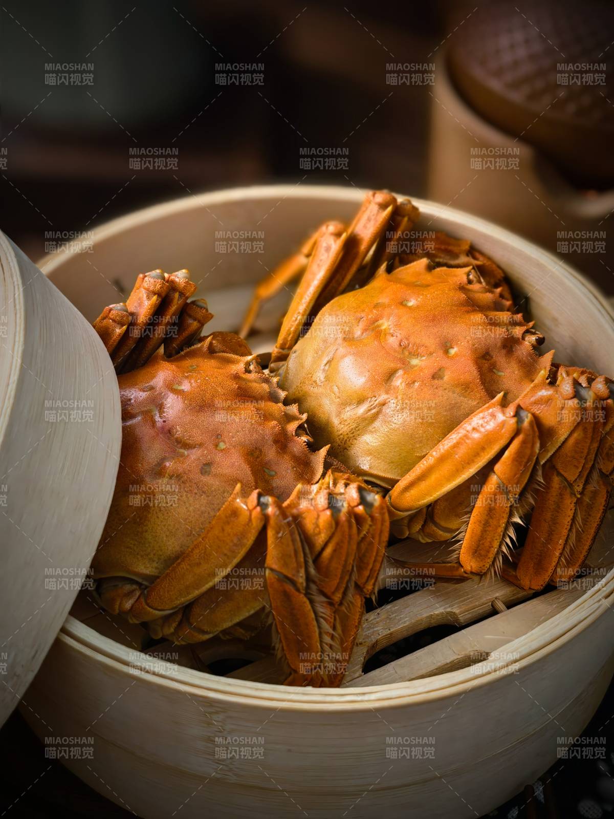 蒸蟹鲜美诱人图片