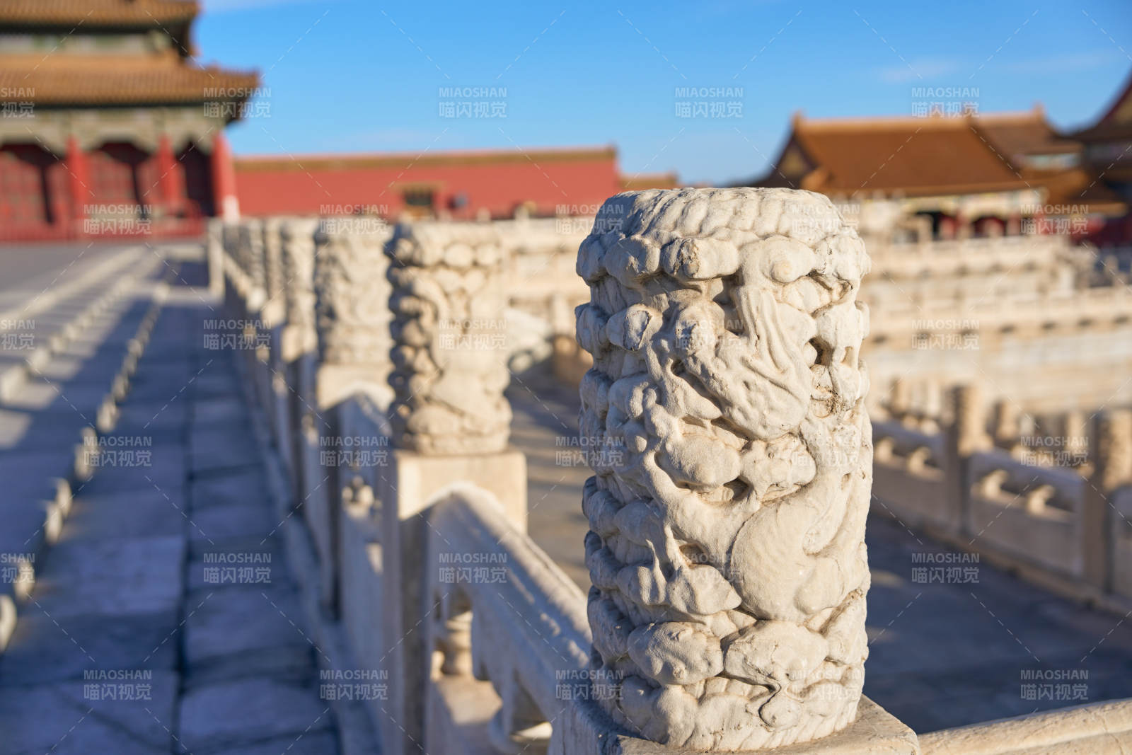 北京故宫石栏雕刻图片