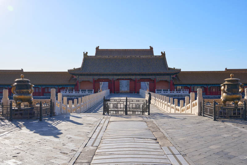 故宫古建宫殿广场图片