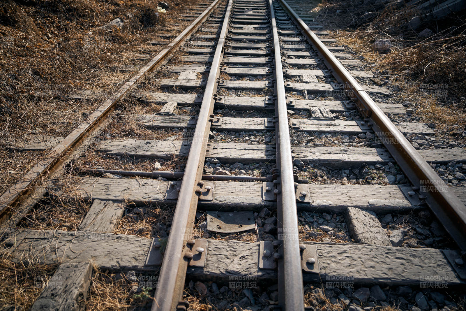 铁轨延伸远方图片