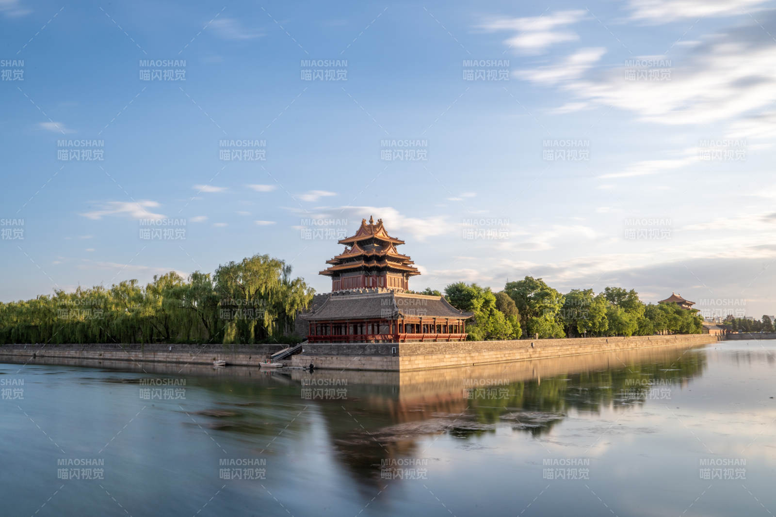 北京故宫角楼映水景图片