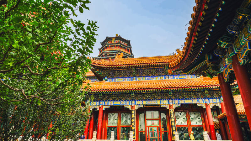 颐和园佛香阁古建筑风光图片