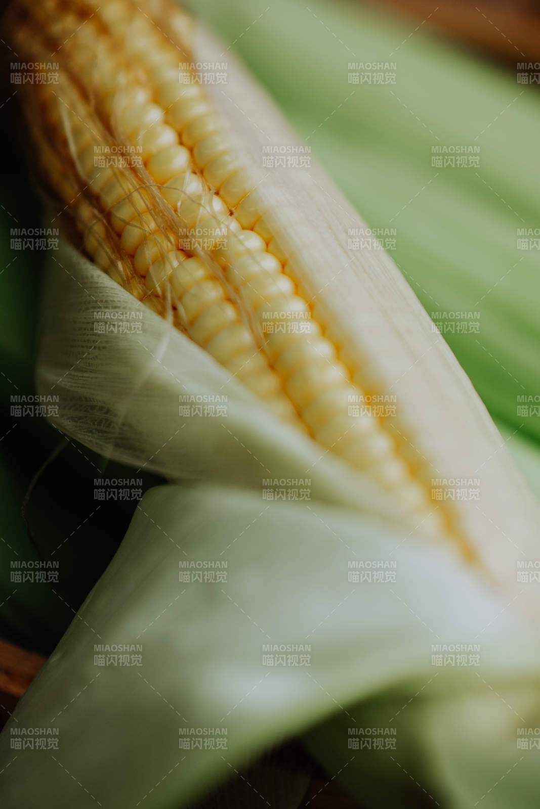 鲜嫩玉米特写图片