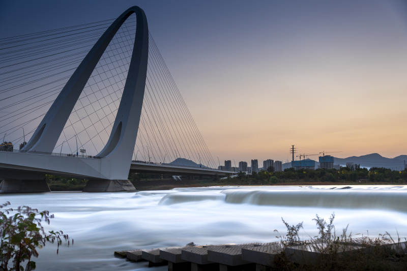 新首钢大桥永定河长曝光图片