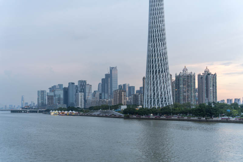 广州塔畔城市风光图片