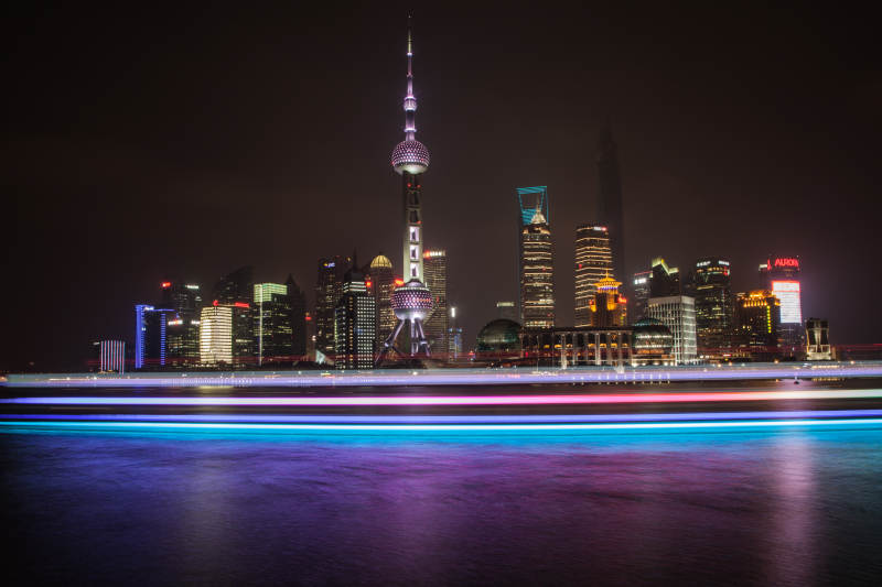 上海夜景璀璨图片