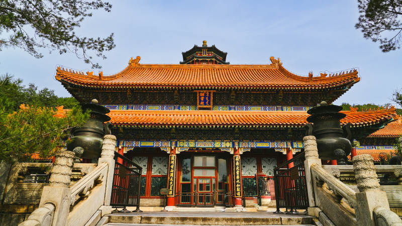 颐和园佛香阁古色古香图片