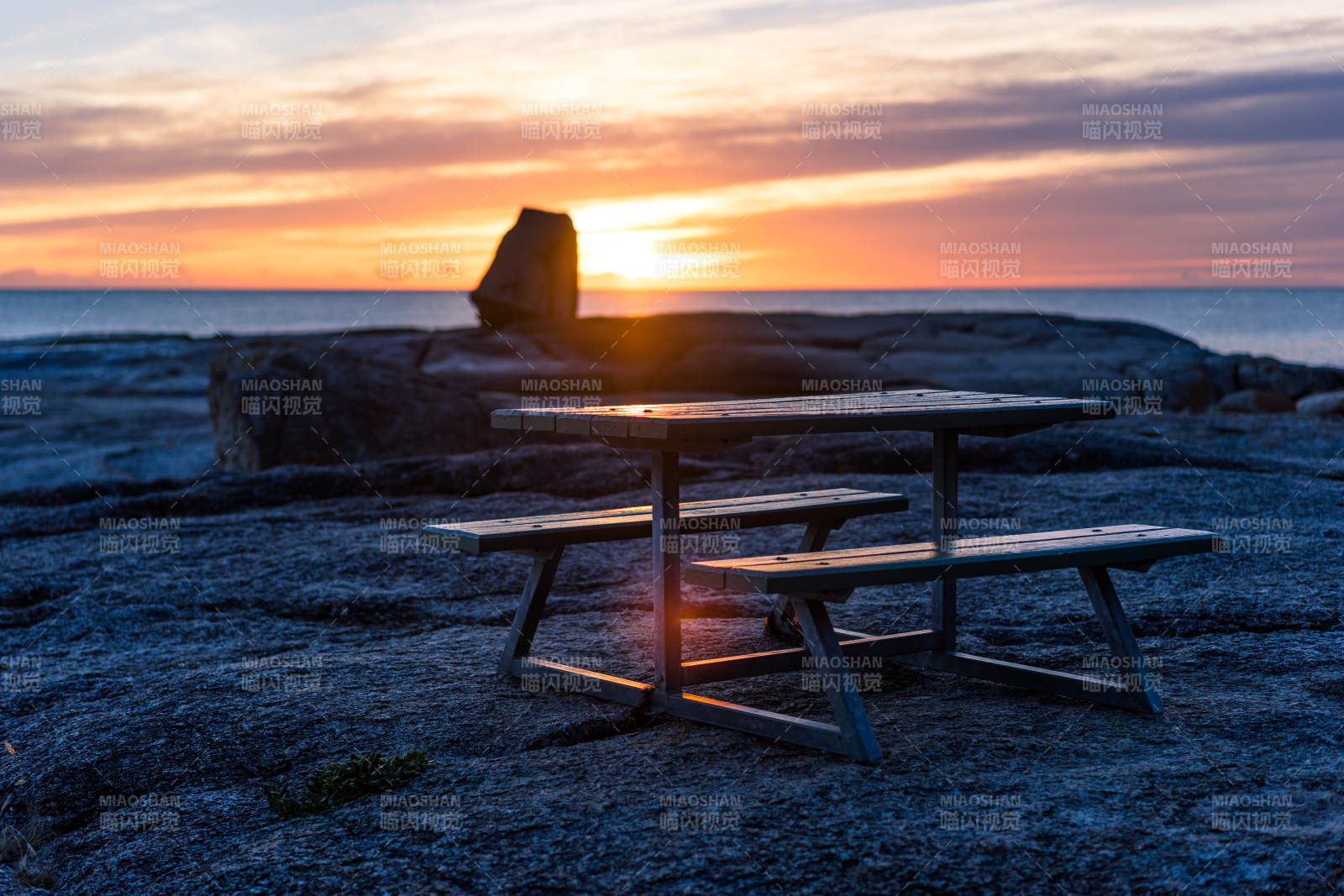 塔斯马尼亚海滨日落图片