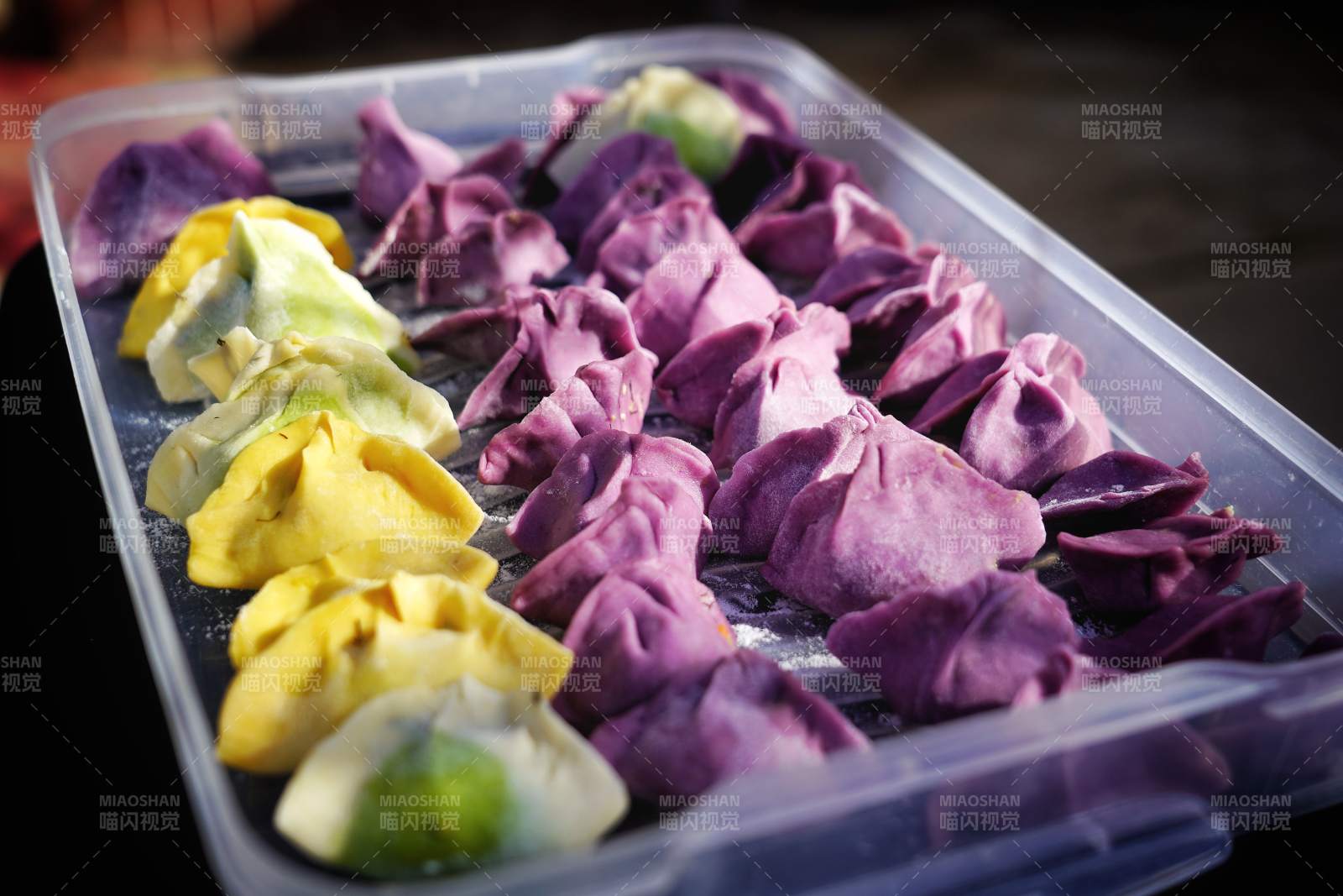 多彩饺子 美味诱人图片