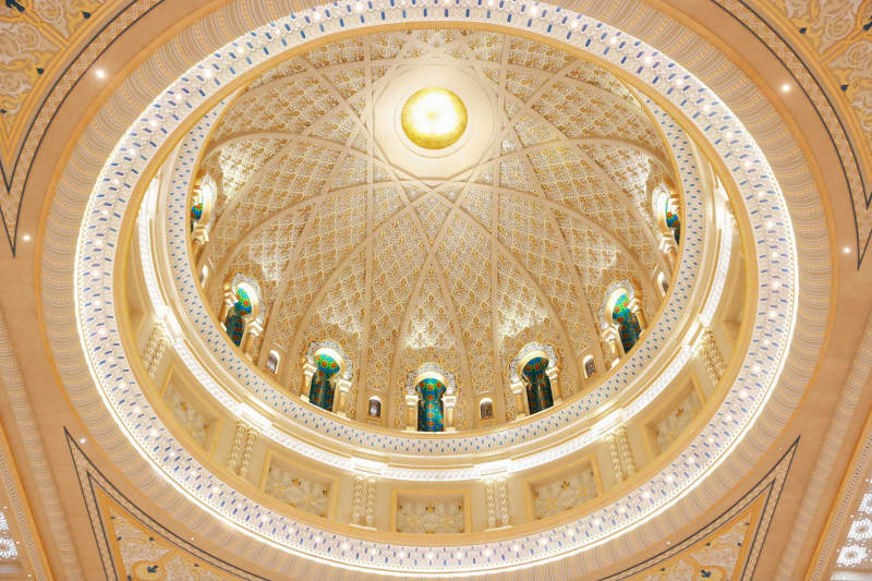 阿布扎比总统府穹顶图片