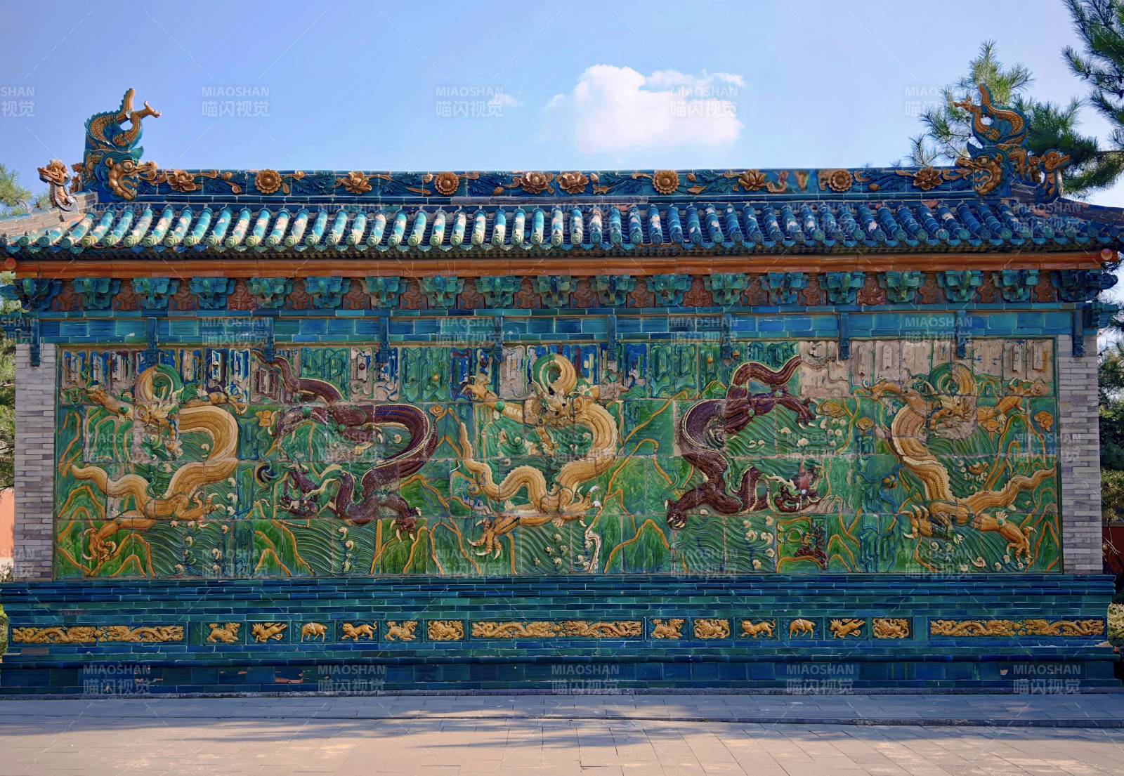 大同·大同古城文庙·五龙壁图片