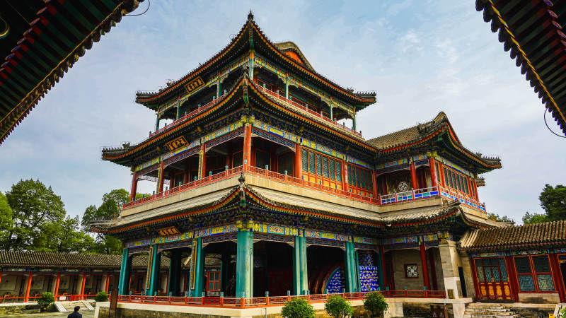 颐和园大戏楼古建筑之美图片