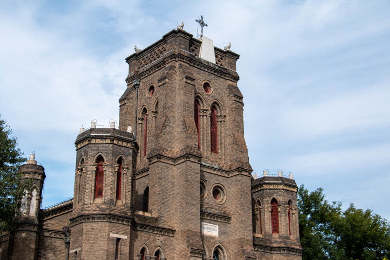 天津望海楼教堂古教堂建筑图片