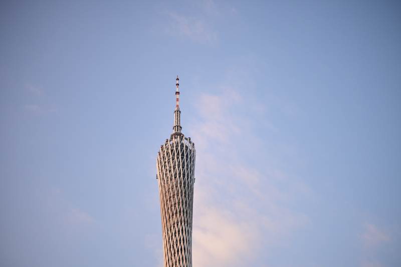 广州塔仰拍图片