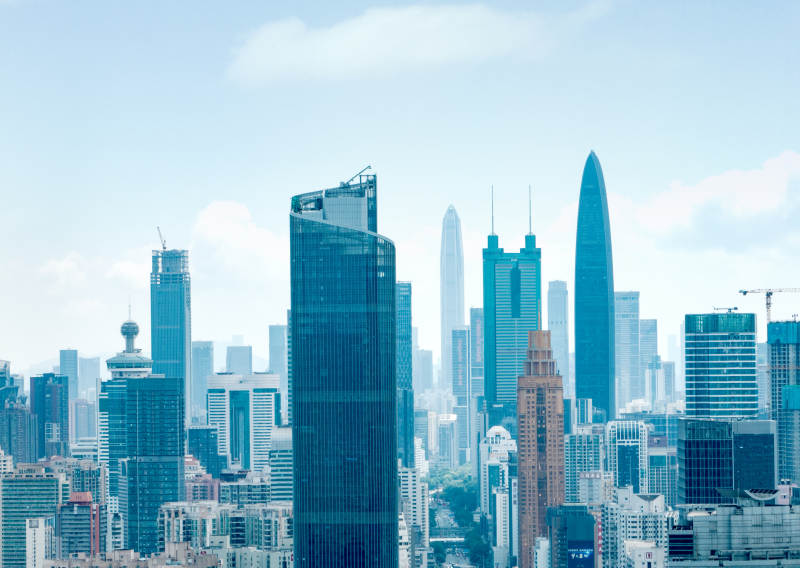 深圳罗湖城市天际线图片