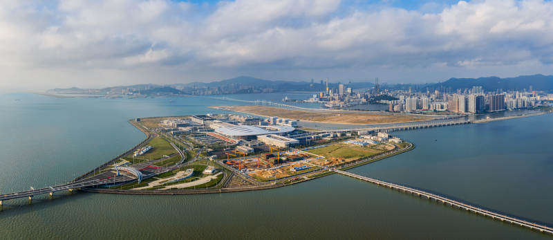 港珠澳人工岛风光图片