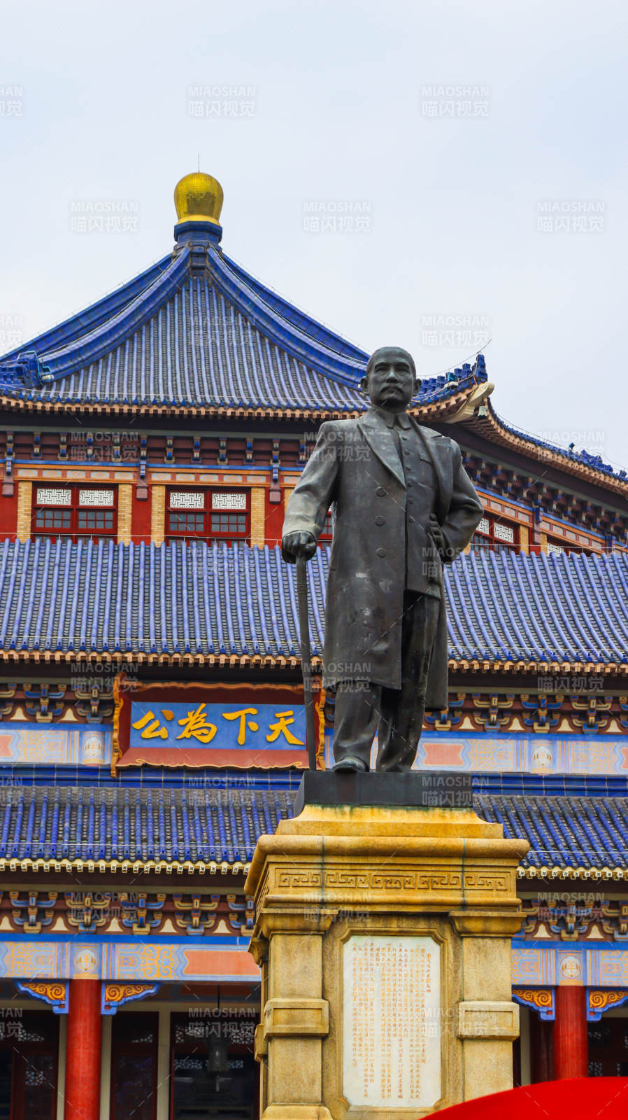 中山纪念堂孙中山雕像图片