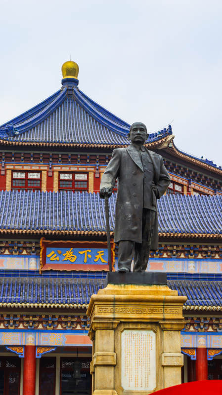 中山纪念堂孙中山雕像图片