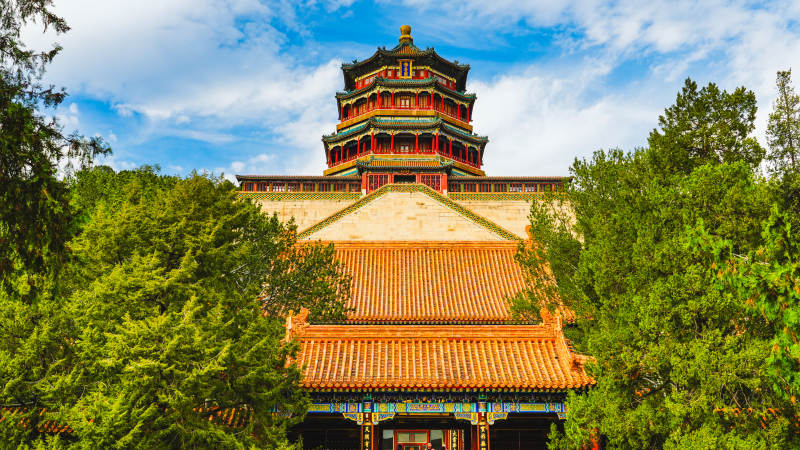 北京颐和园佛香阁美景图片