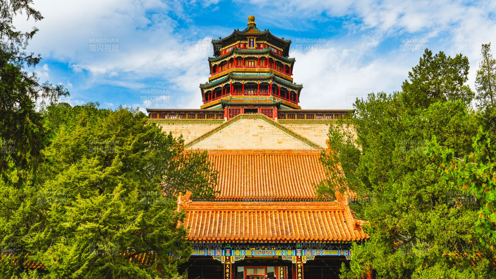 北京颐和园佛香阁美景图片