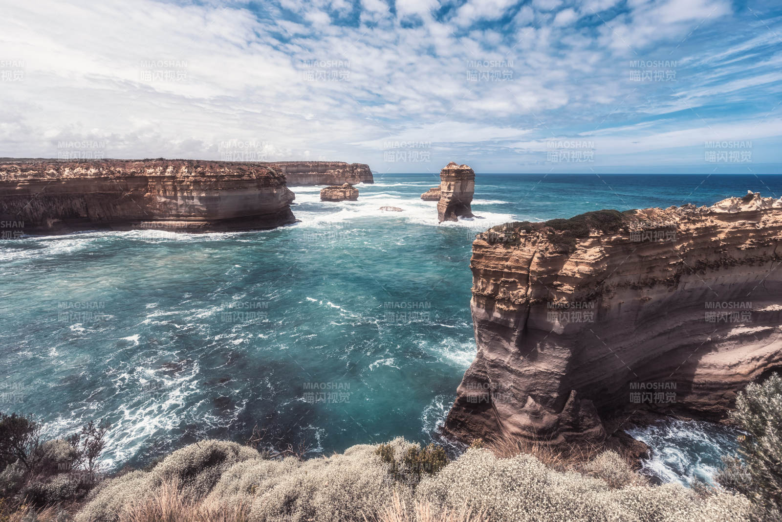 澳洲大洋路海岸悬崖风光图片