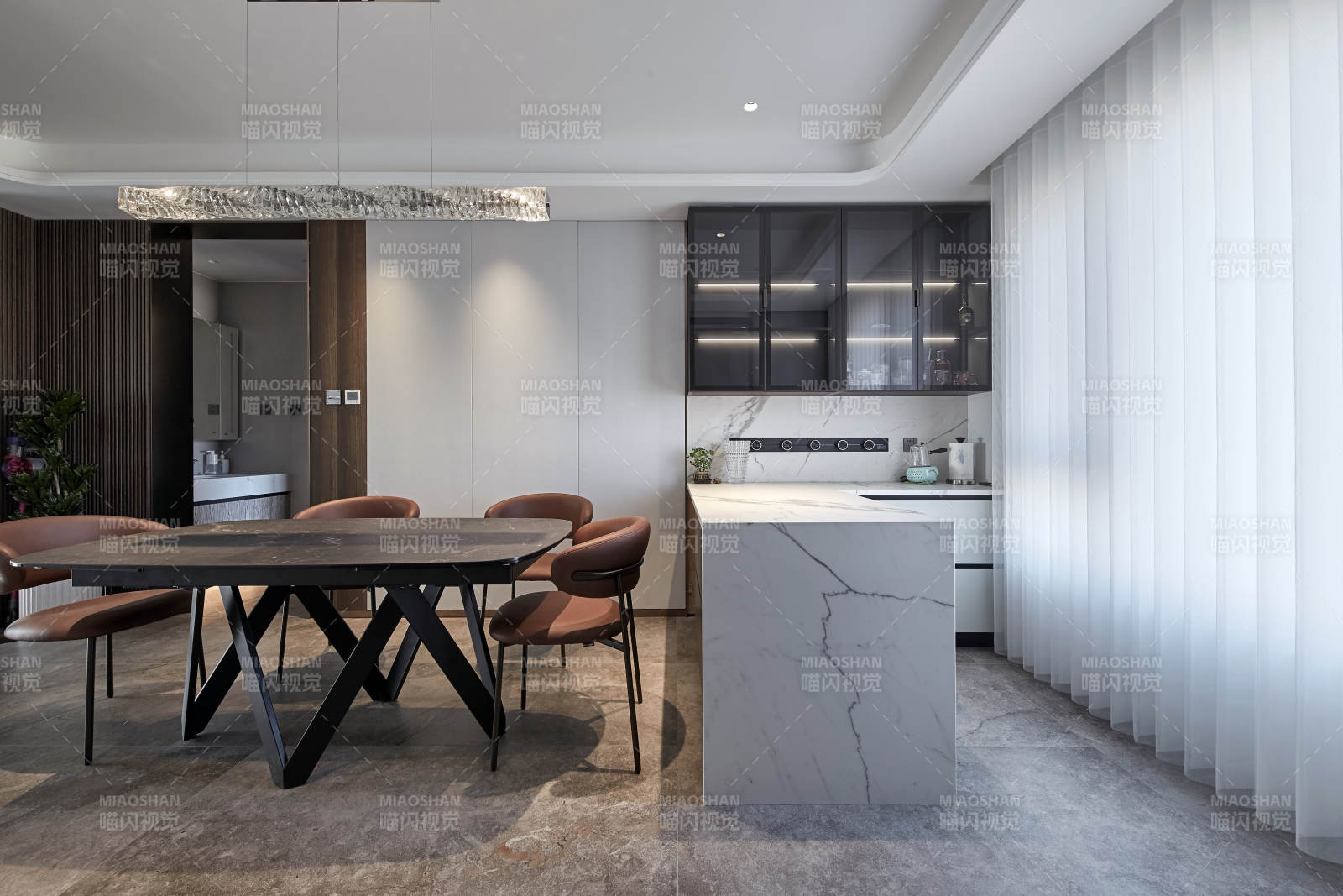 现代简约厨房餐厅图片