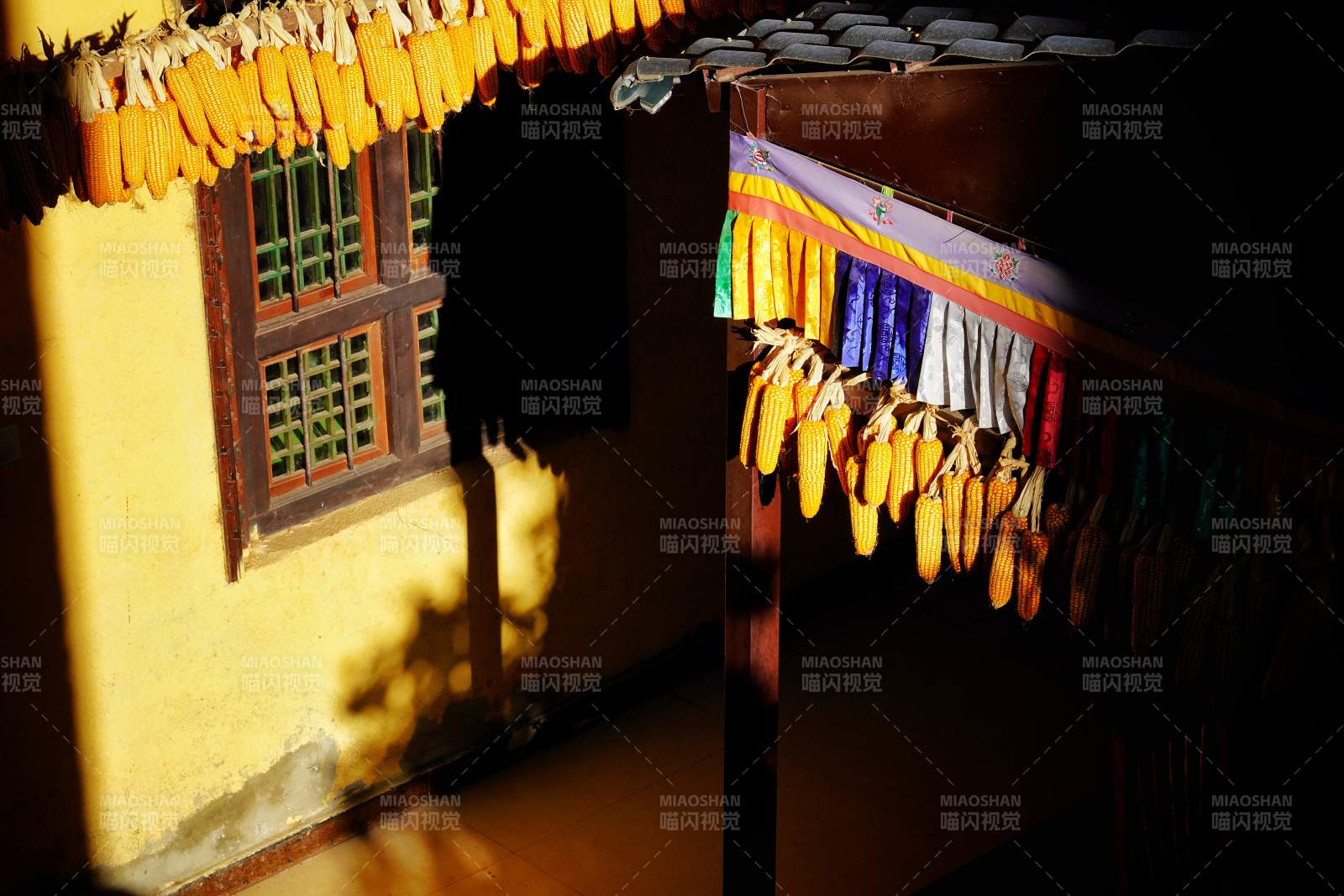 玉米屋檐下图片