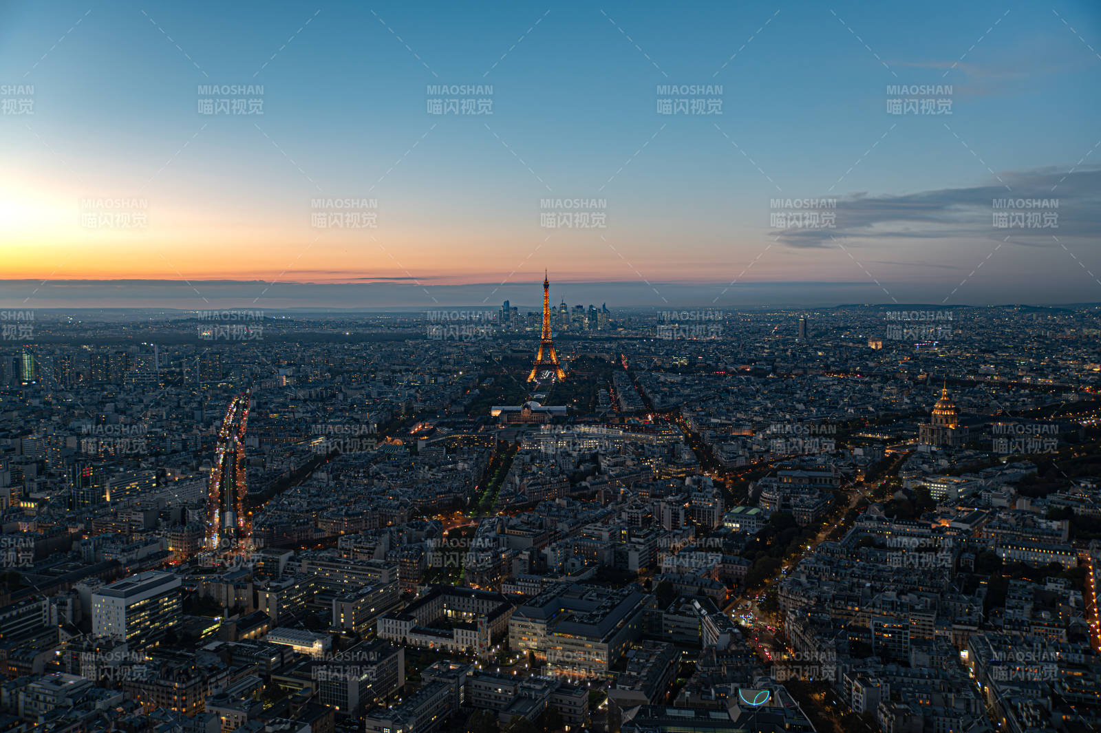 巴黎夜景 埃菲尔铁塔图片