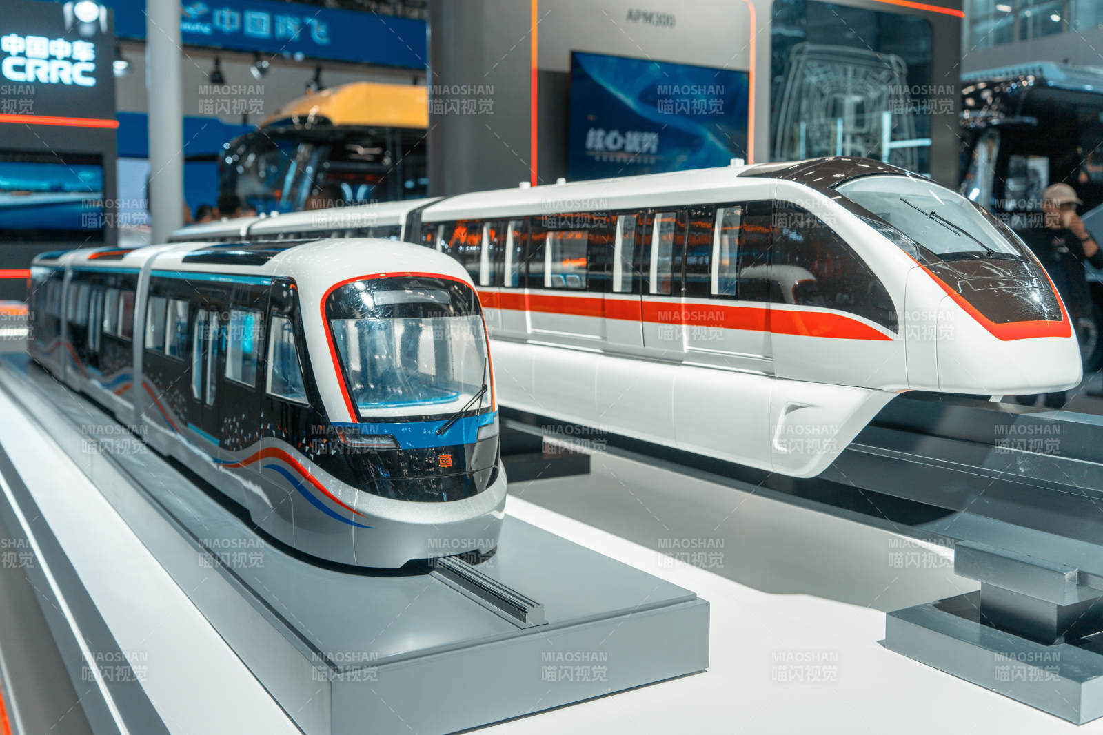 现代轨道交通模型展示图片