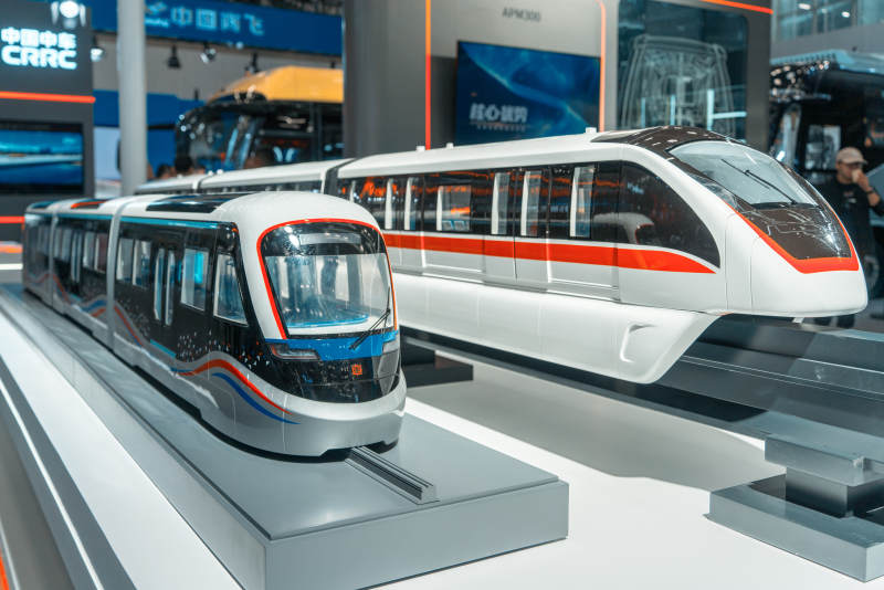 现代轨道交通模型展示图片